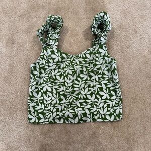 Abercrombie and Fitch Bubble Strap Poplin Top